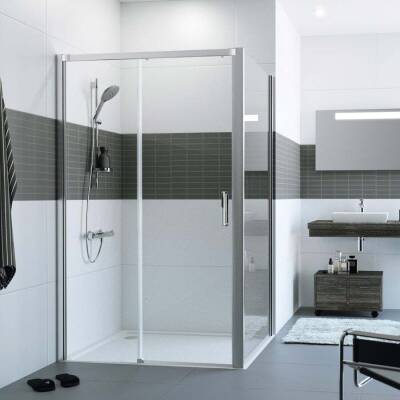 Hüppe Design Pure Sürgülü Duşakabin (99-121 cm Arası ) - HÜPPE