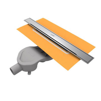 Hüppe Galata A Duş Kanalı Yandan Çıkışlı Mat Satine 80 cm Satine - HÜPPE (1)