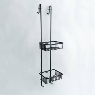 Hüppe İkili Butler Askılı Şampuanlık Mat siyah - HÜPPE (1)