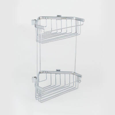 Hüppe İkili Trendy Köşe Şampuanlık Parlak Gümüş - HÜPPE