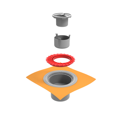 Hüppe Master S Yalıtımlı Mat 10 x10 cm Yer Süzgeci - HÜPPE (1)