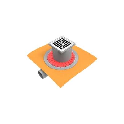 Hüppe Master X Yalıtımlı 10 x10 cm Parlak Bakır Alttan - HÜPPE