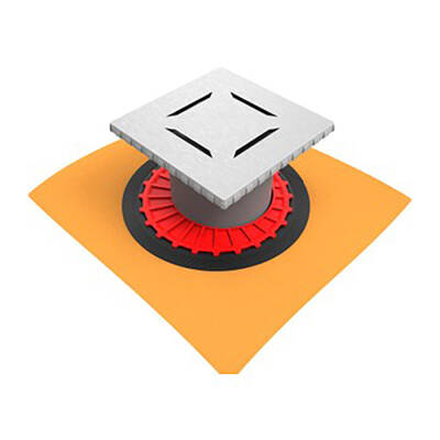 Hüppe Masters Yalıtımlı Noktasal Su Gideri 15 x 15 cm Mat Alttan - HÜPPE (2)