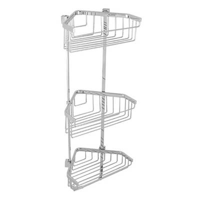 Hüppe Üçlü Trendy Köşe Şampuanlık Parlak Gümüş - HÜPPE