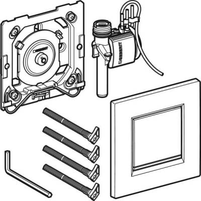 Pnömatik deşarj tetiklemeli Geberit pisuvar deşarj kontrolü, kumanda kapağı Tip 30: beyaz, parlak krom - GEBERİT (1)