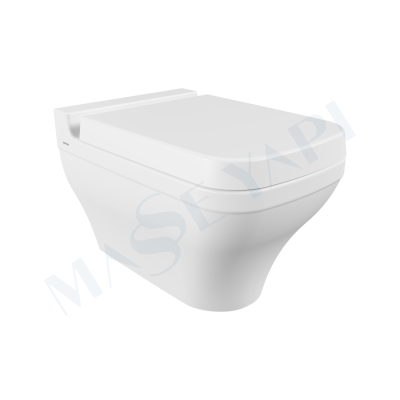 Scala Asma Klozet -Mat Beyaz Set ( Kapak Dahil ) - BOCCHI