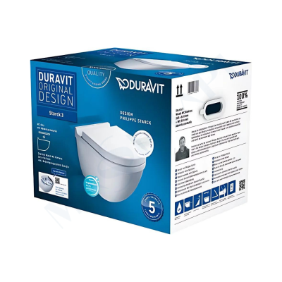 Starck 3 Rimless® Asma Klozet Seti - DURAVİT