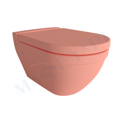 Taormina Arch Asma Klozet - Mat Somon Set ( Kapak Dahil) - BOCCHI