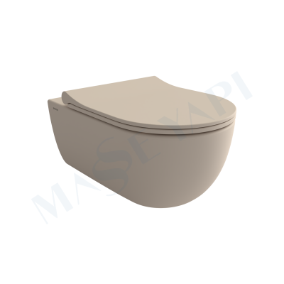 V-Tondo Rimless Asma Klozet - Mat Yasemin Set (Kapak Dahil ) - BOCCHI