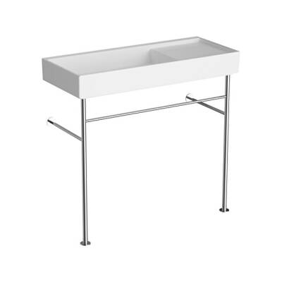 VitrA ArchiPlan Metal Ayaklı Dar Lavabo Beyaz, 90 cm - VİTRA