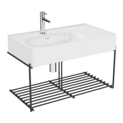 VitrA Equal 80 cm Raflı Lavabo Alt Dolabı - VİTRA