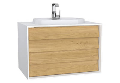 VitrA Frame 80 cm Çift Çekmeceli Lavabo Alt Dolabı - VİTRA
