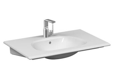 VitrA Frame Parlak Beyaz 80 cm Etajerli Lavabo - VİTRA