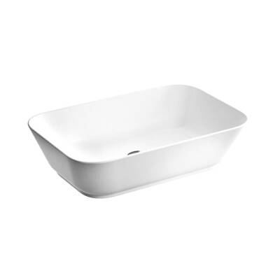 VitrA Geo Dikdörtgen Çanak Lavabo Parlak Beyaz, 60 cm - VİTRA