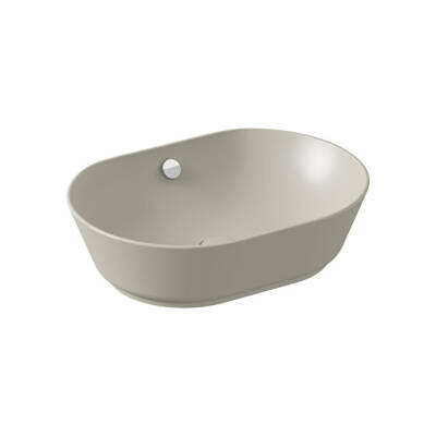 VitrA Geo Oval Çanak Lavabo Mat Bej, 55 cm - VİTRA