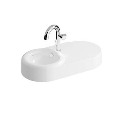 VitrA Liquid Asimetrik Lavabo, 80 cm - VİTRA