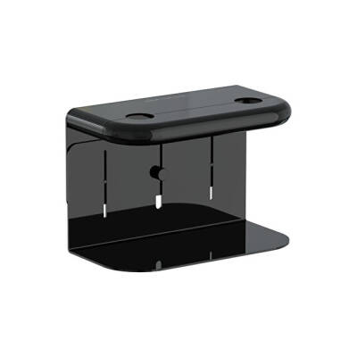 VitrA Liquid Sıvı Sabunluk Tutacağı, Çift Hazneli, Parlak Siyah - VİTRA