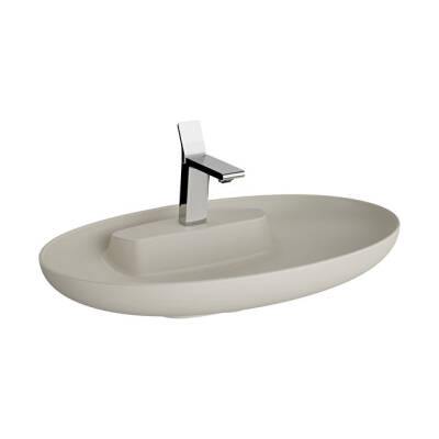 VitrA Memoria Mat Bej Oval Lavabo 75 cm - VİTRA