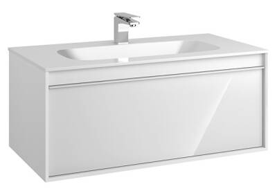 VitrA Metropole 100 cm Lavabo Alt Dolabı Parlak Beyaz - VİTRA