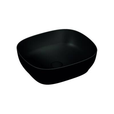 VitrA Outline 48 cm Mat Siyah Kare Lavabo - VİTRA