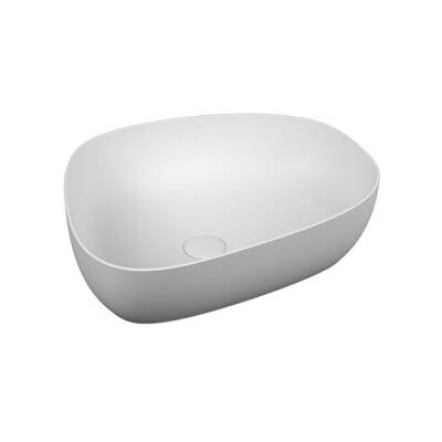 VitrA Outline 56 cm Mat Beyaz Asimetrik Lavabo - VİTRA