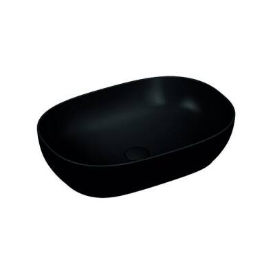 VitrA Outline 59 cm Mat Siyah Oval Lavabo - VİTRA