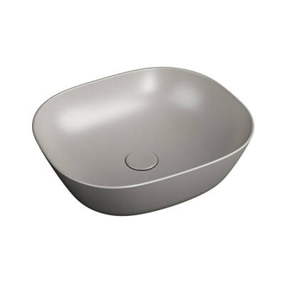 VitrA Plural 45 cm Kare Çanak Lavabo Mat Bej - VİTRA