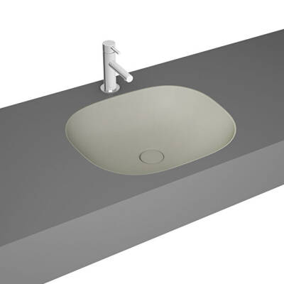 VitrA Plural Mat Bej Kare Tezgahaltı Lavabo 45 cm - VİTRA