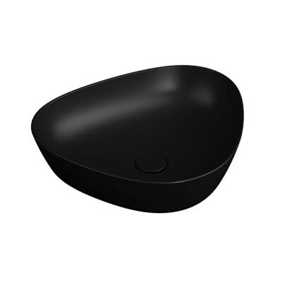 VitrA Plural Mat Siyah 47 cm Üçgen Çanak Lavabo - VİTRA