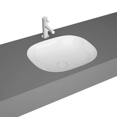 VitrA Plural Parlak Beyaz Kare Tezgahaltı Lavabo 45 cm - VİTRA
