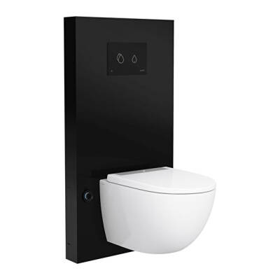 VitrA RenoForm Asma Klozetler İçin Temassız Taharetli Platform, 10.5 cm Siyah - VİTRA