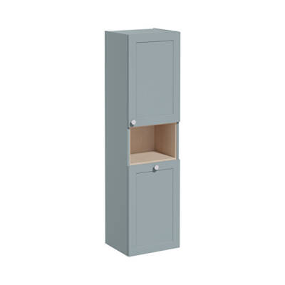 VitrA Root Classic Boy Dolabı, 40 cm, kısa, çamaşır sepetli, Mat Fiyord Yeşili - VİTRA