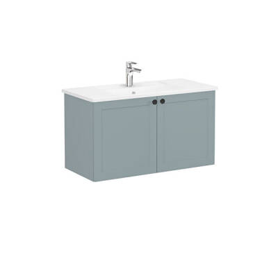 VitrA Root Classic Lavabo Dolabı, 100 cm, Mat Fiyord Yeşili - VİTRA