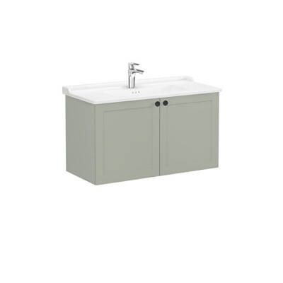 VitrA Root Classic Lavabo Dolabı, 100 cm, Mat Retro Yeşil - VİTRA