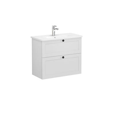 VitrA Root Classic Lavabo Dolabı, 80 cm, Mat Açık Gri - VİTRA