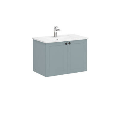 VitrA Root Classic Lavabo Dolabı, 80 cm, Mat Fiyord Yeşili - VİTRA