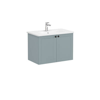 VitrA Root Classic Lavabo Dolabı, 80 cm, Mat Fiyord Yeşili - VİTRA