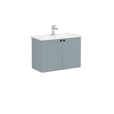 VitrA Root Classic Lavabo Dolabı, 80 cm, Mat Fiyord Yeşili - VİTRA