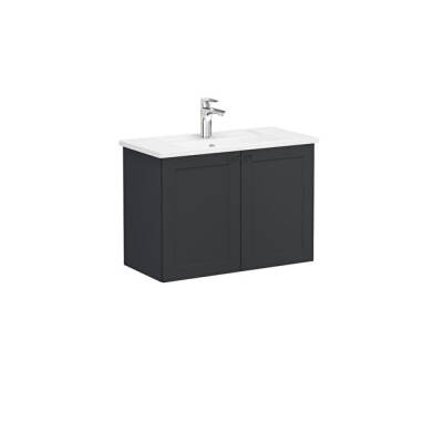 VitrA Root Classic Lavabo Dolabı, 80 cm, Mat Grafit - VİTRA