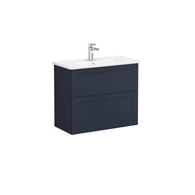 VitrA Root Classic Lavabo Dolabı, 80 cm, Mat Lacivert - VİTRA