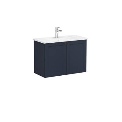 VitrA Root Classic Lavabo Dolabı, 80 cm, Mat Lacivert - VİTRA