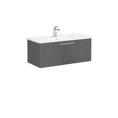 VitrA Root Flat 100 cm Parlak Antrasit Lavabo Alt Dolabı - VİTRA