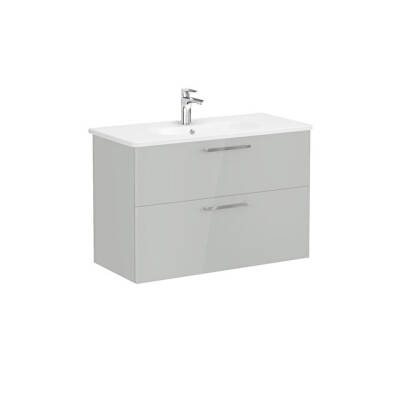 VitrA Root Flat 100 cm Parlak İnci Grisi Lavabo Alt Dolabı - VİTRA