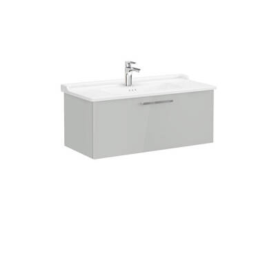 VitrA Root Flat 100 cm Parlak İnci Grisi Lavabo Alt Dolabı - VİTRA