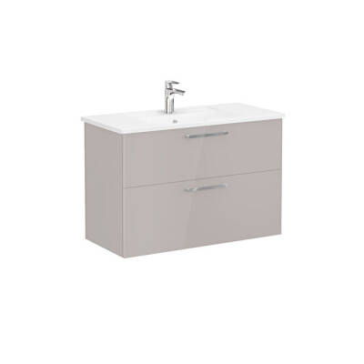 VitrA Root Flat 100 cm Parlak Sahra Beji Lavabo Alt Dolabı - VİTRA