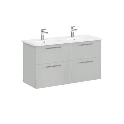 VitrA Root Flat 120 cm Parlak İnci Grisi Lavabo Alt Dolabı - VİTRA