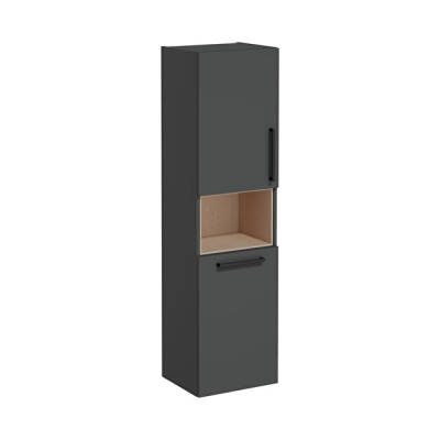 VitrA Root Flat 40 cm Çamaşır Sepetli Mat Fırtına Gri Boy Dolabı - VİTRA