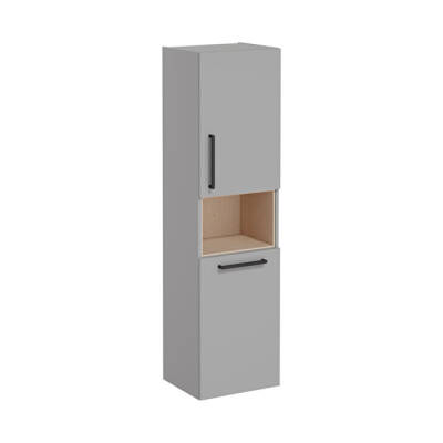 VitrA Root Flat 40 cm Çamaşır Sepetli Mat Kaya Gri Boy Dolabı - VİTRA