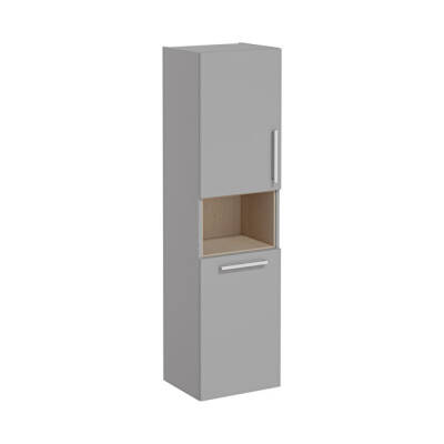 VitrA Root Flat 40 cm Çamaşır Sepetli Mat Kaya Gri Boy Dolabı - VİTRA