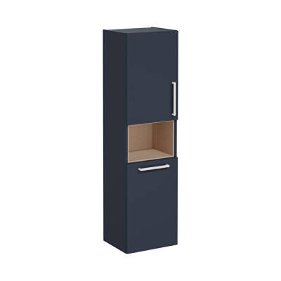 VitrA Root Flat 40 cm Çamaşır Sepetli Mat Lacivert Boy Dolabı - VİTRA